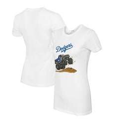 Los Angeles Dodgers Tiny Turnip Women's Monster Truck T-Shirt | MLB New