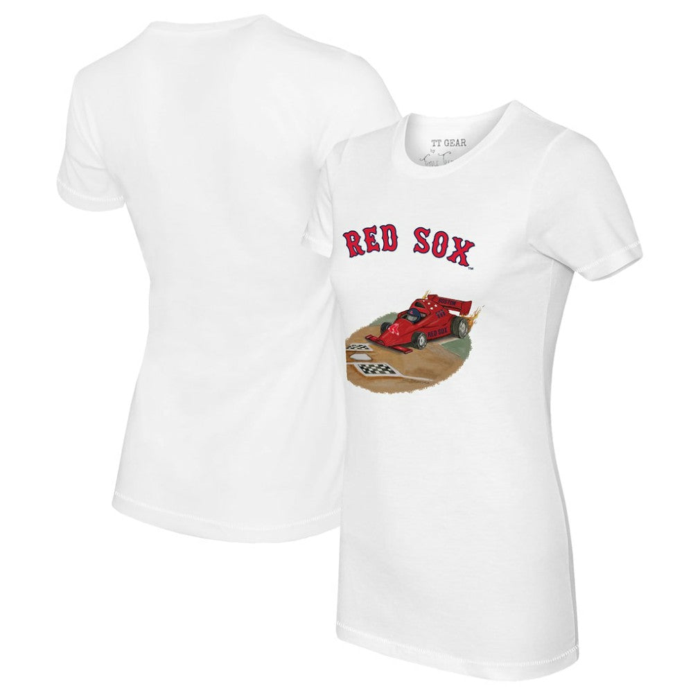 Boston Red Sox Tiny Turnip Women's Race Car T-Shirt | MLB For sale