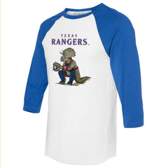 Texas Rangers Tiny Turnip Unisex Triceratops 3/4-Sleeve Raglan T-Shirt | MLB Shop