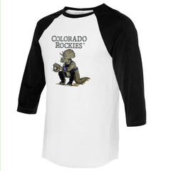 Colorado Rockies Tiny Turnip Unisex Triceratops 3/4-Sleeve Raglan T-Shirt | MLB Outlet