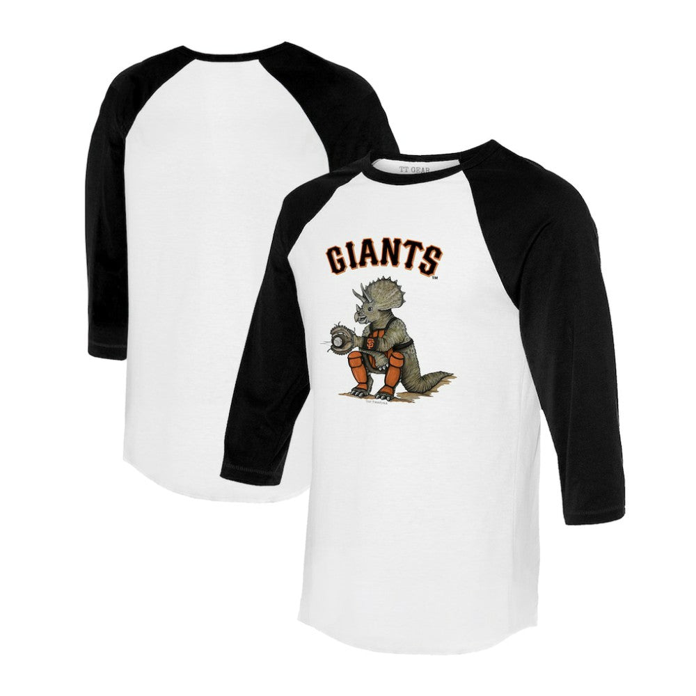San Francisco Giants Tiny Turnip Unisex Triceratops 3/4-Sleeve Raglan T-Shirt | MLB Discount