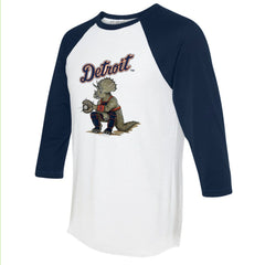 Detroit Tigers Tiny Turnip Unisex Triceratops 3/4-Sleeve Raglan T-Shirt | MLB Sale