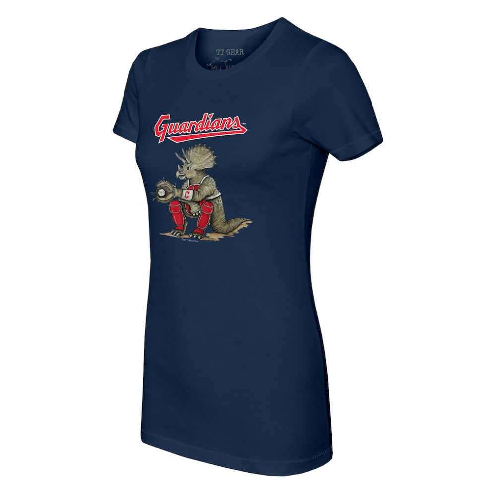 Cleveland Guardians Tiny Turnip Women's Triceratops T-Shirt | MLB New