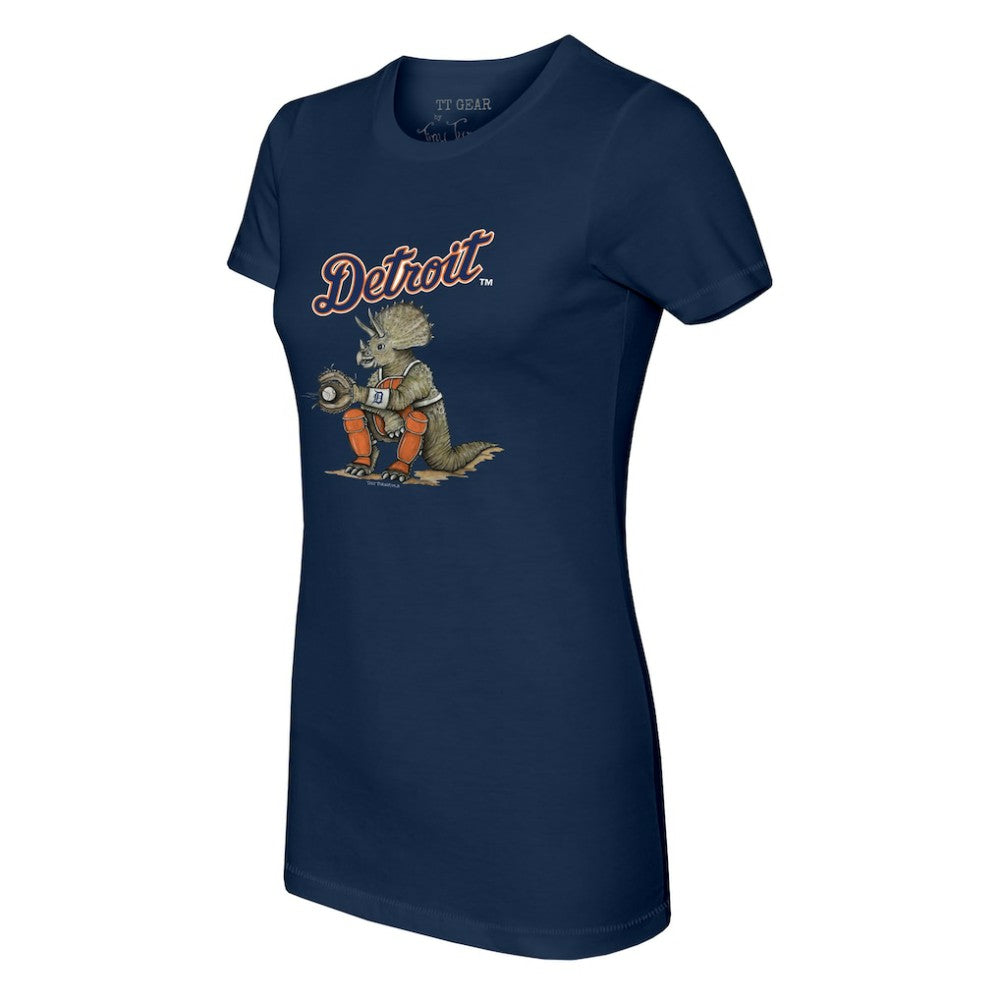 Detroit Tigers Tiny Turnip Women's Triceratops T-Shirt | MLB On Sale