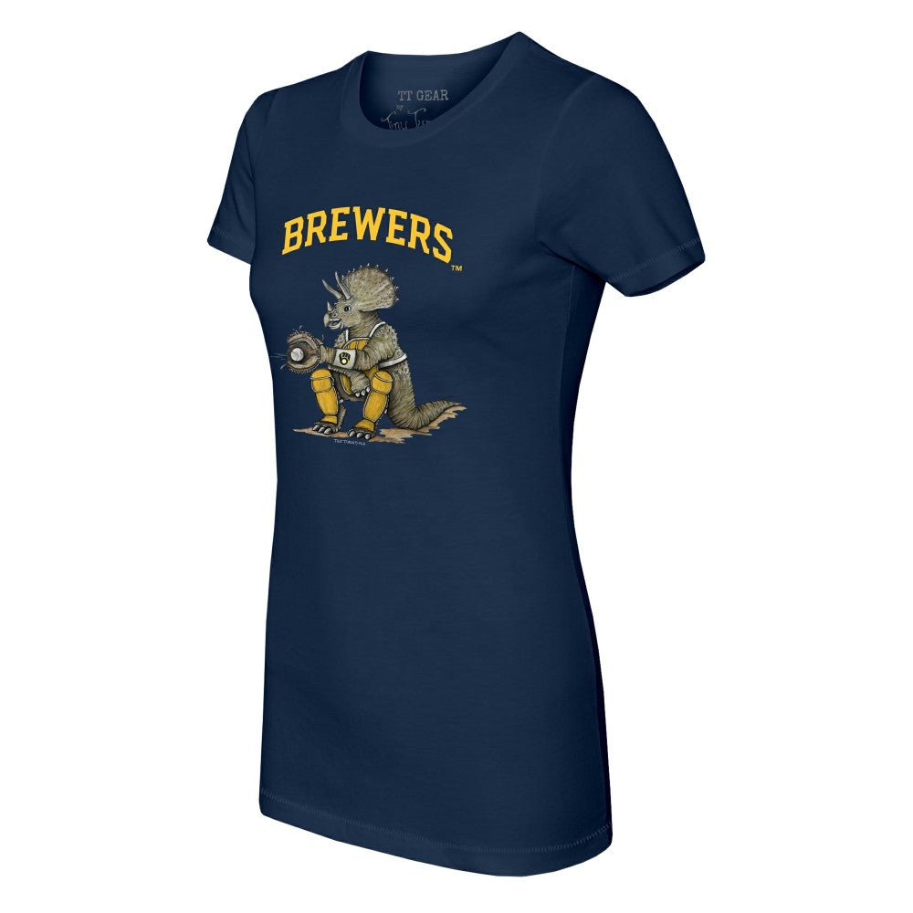 Milwaukee Brewers Tiny Turnip Women's Triceratops T-Shirt | MLB US