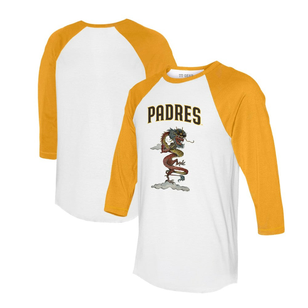 San Diego Padres Tiny Turnip Unisex 2024 Year of the Dragon 3/4-Sleeve Raglan T-Shirt | MLB US