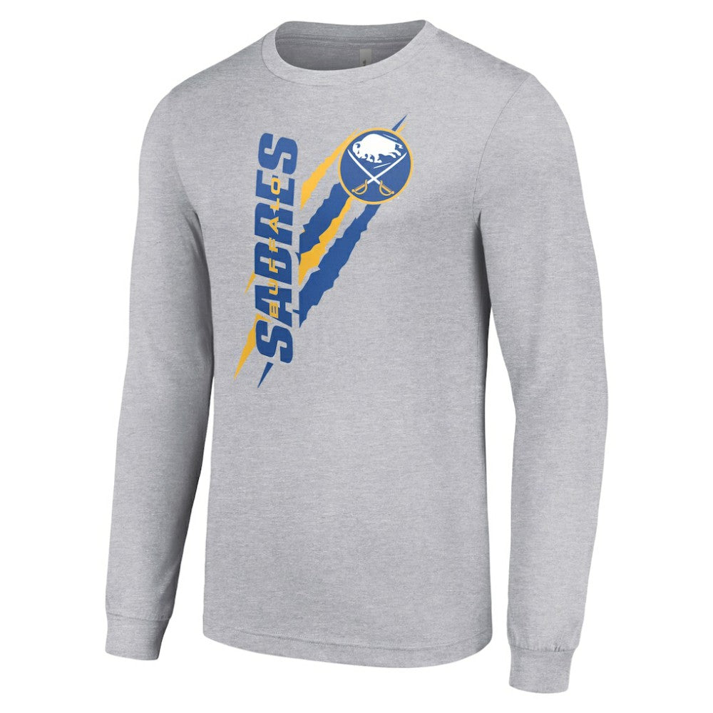 Buffalo Sabres Starter Color Scratch Long-Sleeve T-Shirt On Sale