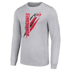 Carolina Hurricanes Starter Color Scratch Long-Sleeve T-Shirt For Sale