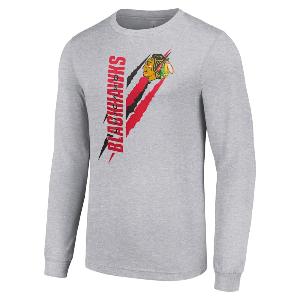 Chicago Blackhawks Starter Color Scratch Long-Sleeve T-Shirt Outlet