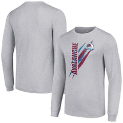 Colorado Avalanche Starter Color Scratch Long-Sleeve T-Shirt Outlet