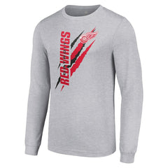 Detroit Red Wings Starter Color Scratch Long-Sleeve T-Shirt For Sale