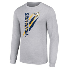 Nashville Predators Starter Color Scratch Long-Sleeve T-Shirt For Sale