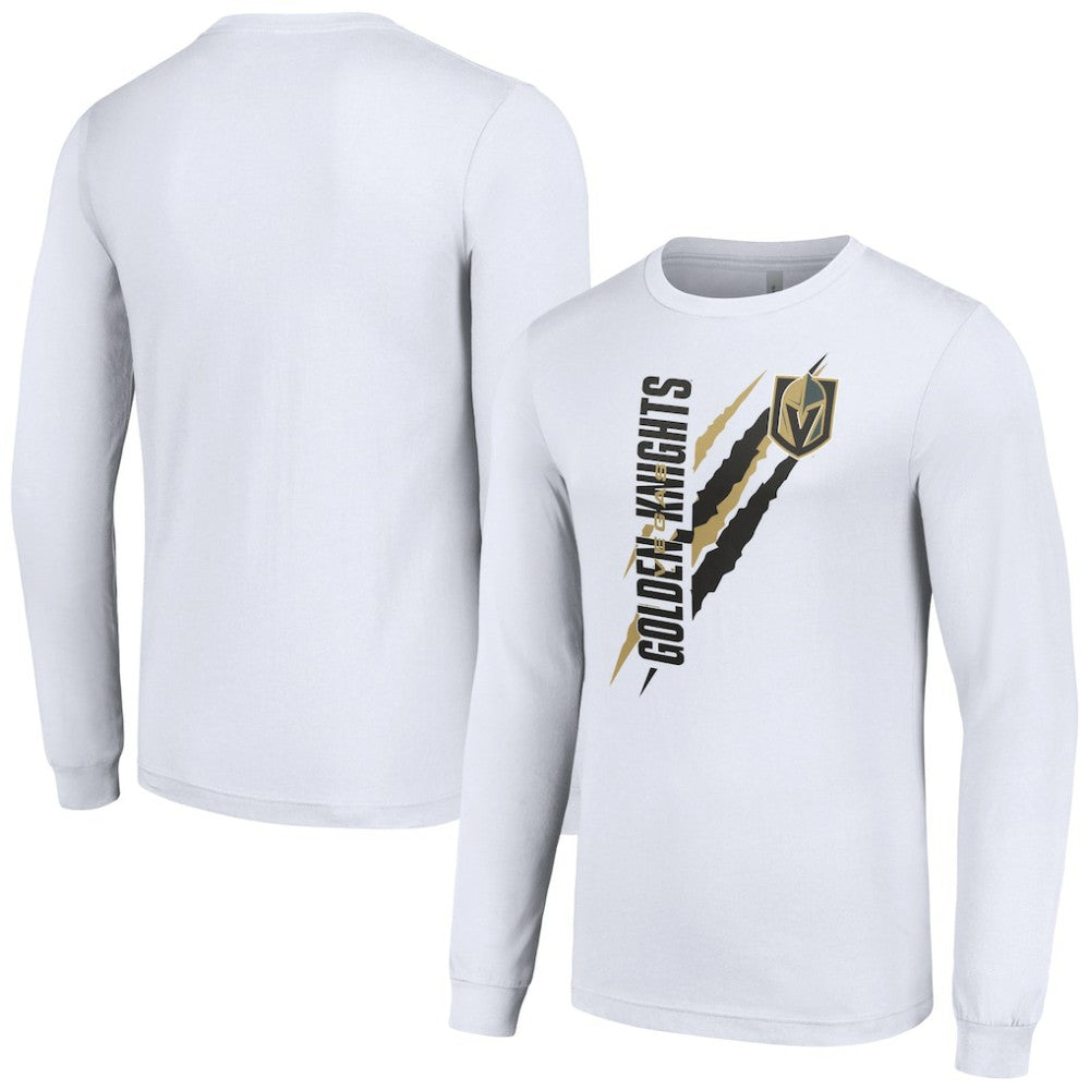Vegas Golden Knights Starter Color Scratch Long-Sleeve T-Shirt Discount
