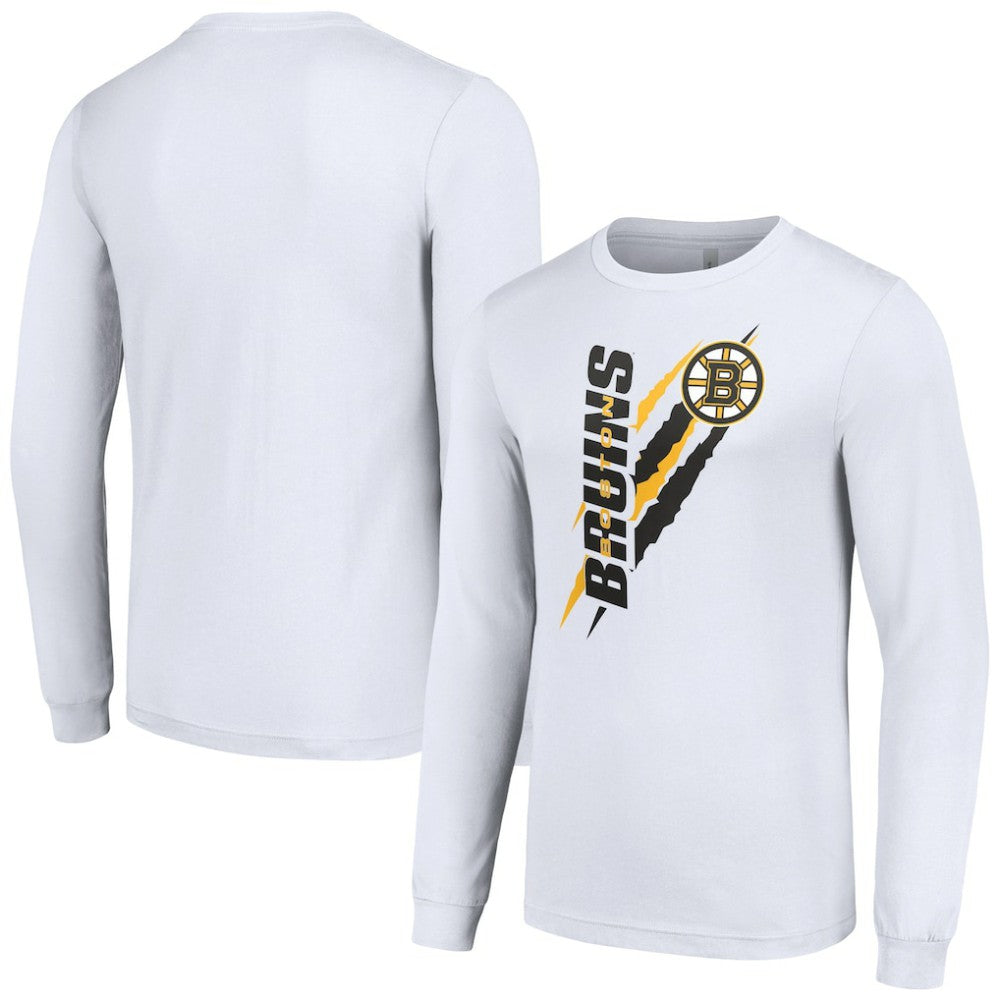 Boston Bruins Starter Color Scratch Long-Sleeve T-Shirt Sale