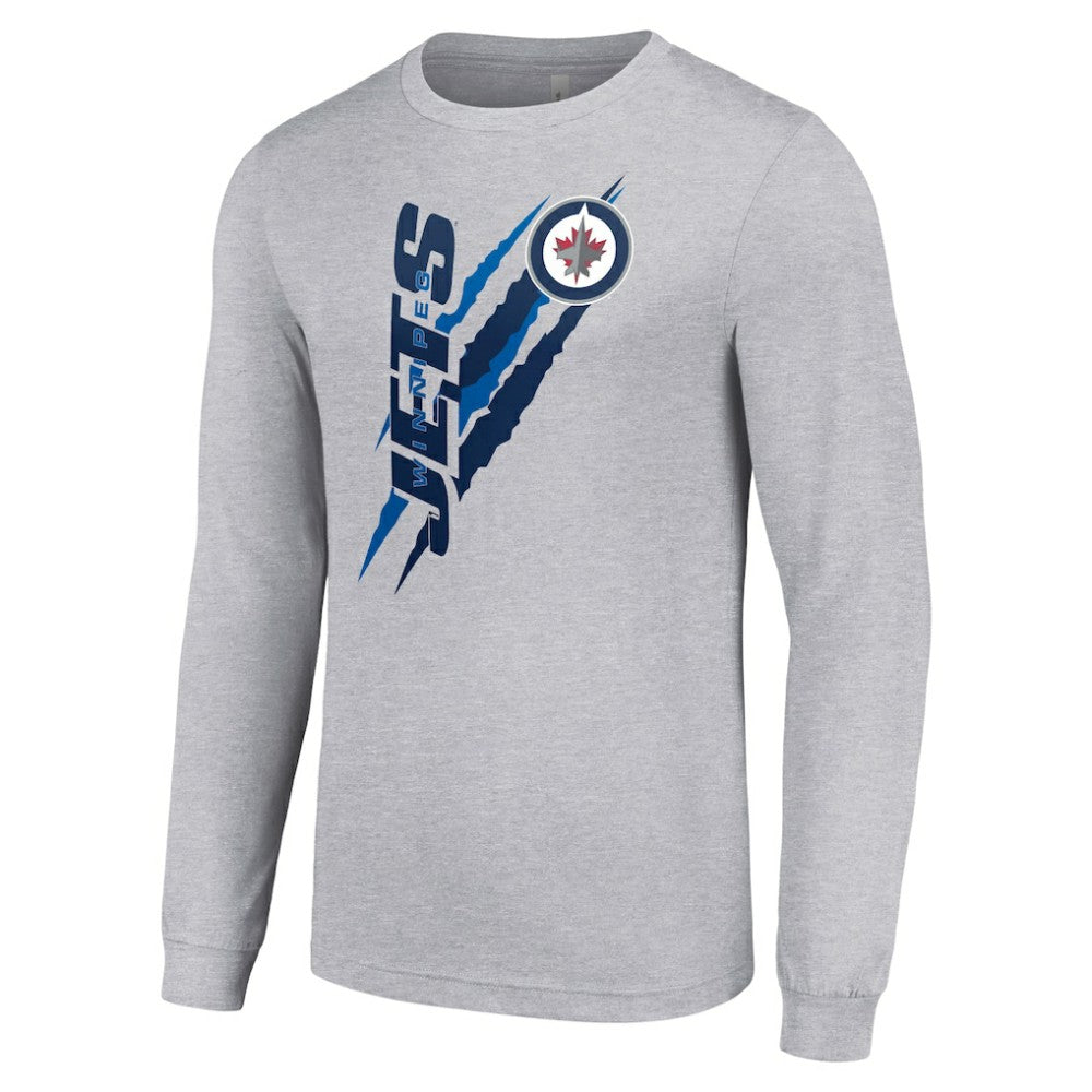 Winnipeg Jets Starter Color Scratch Long-Sleeve T-Shirt Sale