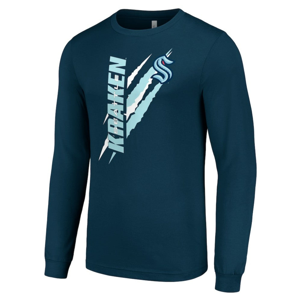 Seattle Kraken Starter Color Scratch Long-Sleeve T-Shirt Online