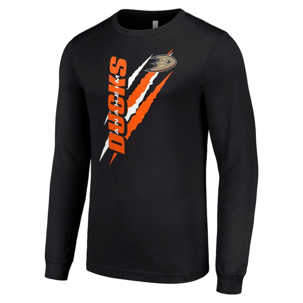 Anaheim Ducks Starter Color Scratch Long-Sleeve T-Shirt For Sale