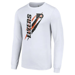 Philadelphia Flyers Starter Color Scratch Long-Sleeve T-Shirt Sale