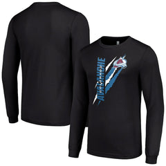 Colorado Avalanche Starter Color Scratch Long-Sleeve T-Shirt Discount