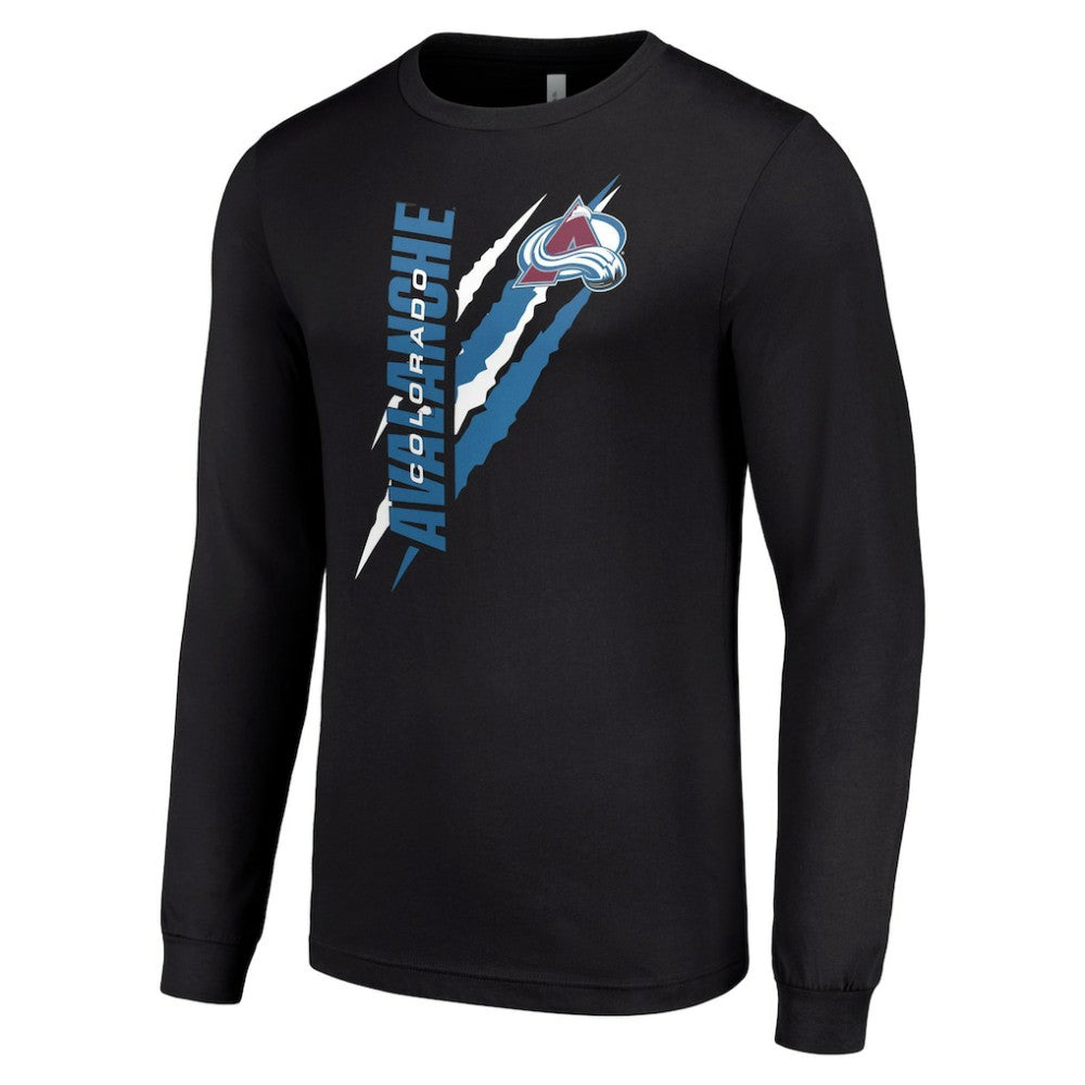 Colorado Avalanche Starter Color Scratch Long-Sleeve T-Shirt Discount