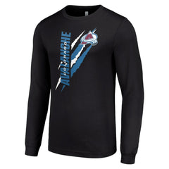 Colorado Avalanche Starter Color Scratch Long-Sleeve T-Shirt Discount