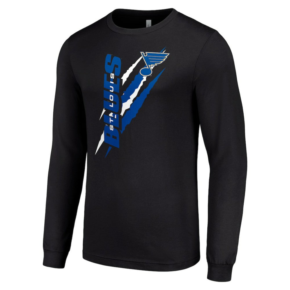 St. Louis Blues Starter Color Scratch Long-Sleeve T-Shirt For Sale