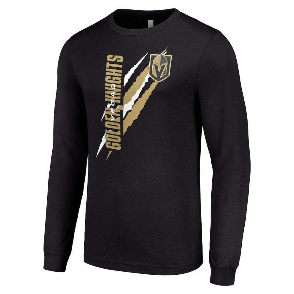 Vegas Golden Knights Starter Color Scratch Long-Sleeve T-Shirt For Sale
