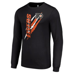 Philadelphia Flyers Starter Color Scratch Long-Sleeve T-Shirt On Sale