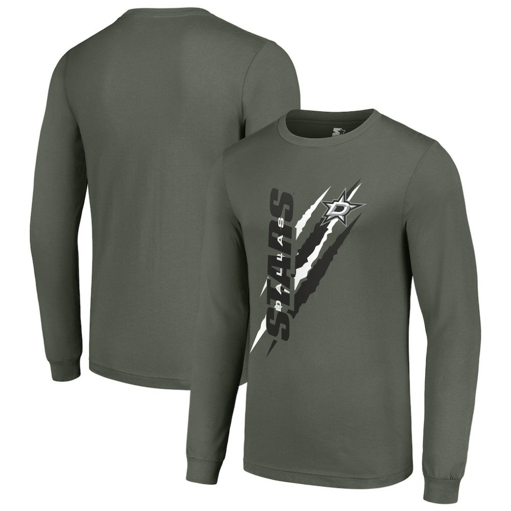 Dallas Stars Starter Color Scratch Long-Sleeve T-Shirt Discount