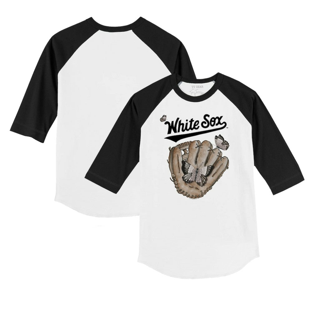 Chicago White Sox Tiny Turnip Youth Butterfly Glove 3/4-Sleeve Raglan T-Shirt | MLB Shop