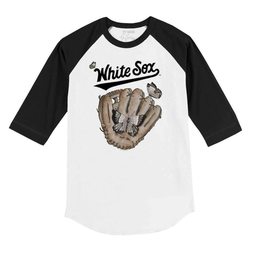 Chicago White Sox Tiny Turnip Youth Butterfly Glove 3/4-Sleeve Raglan T-Shirt | MLB Shop