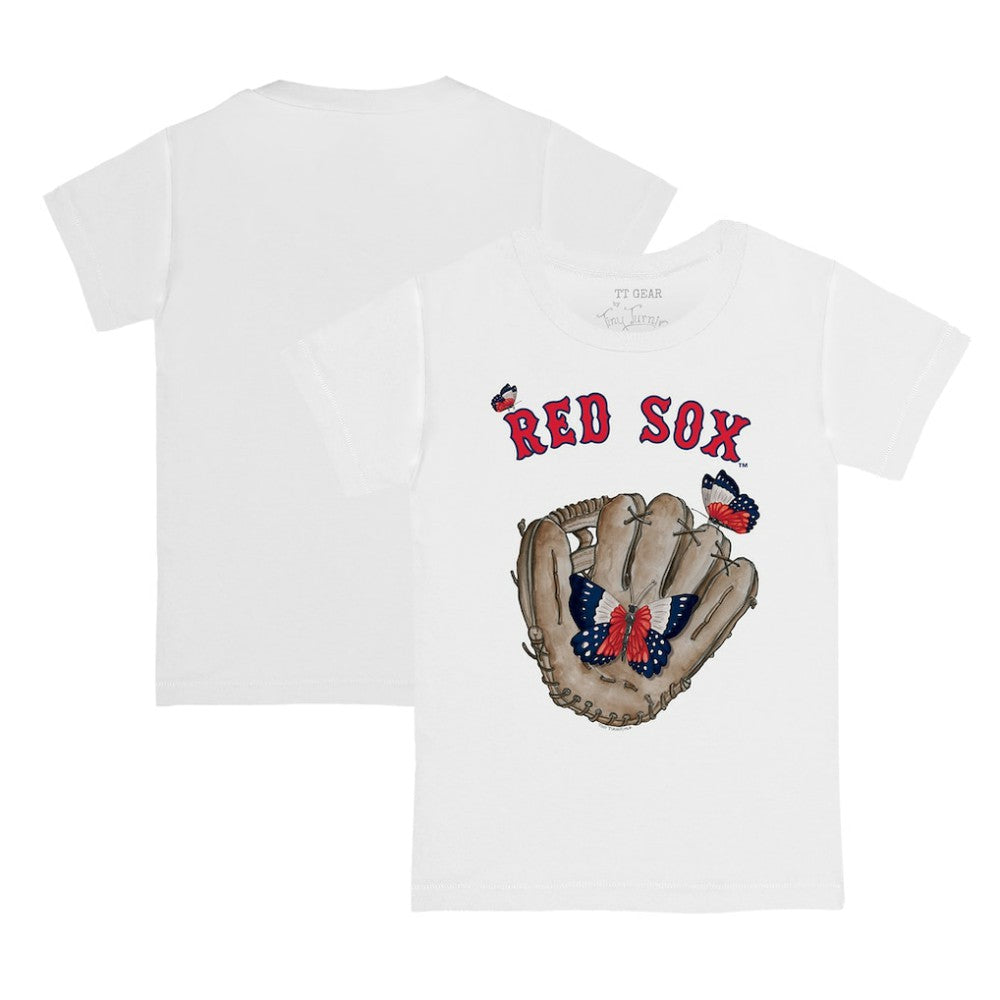 Boston Red Sox Tiny Turnip Youth Butterfly Glove T-Shirt | MLB New
