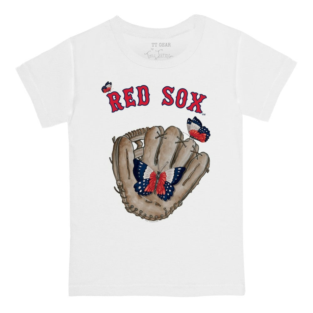 Boston Red Sox Tiny Turnip Youth Butterfly Glove T-Shirt | MLB New