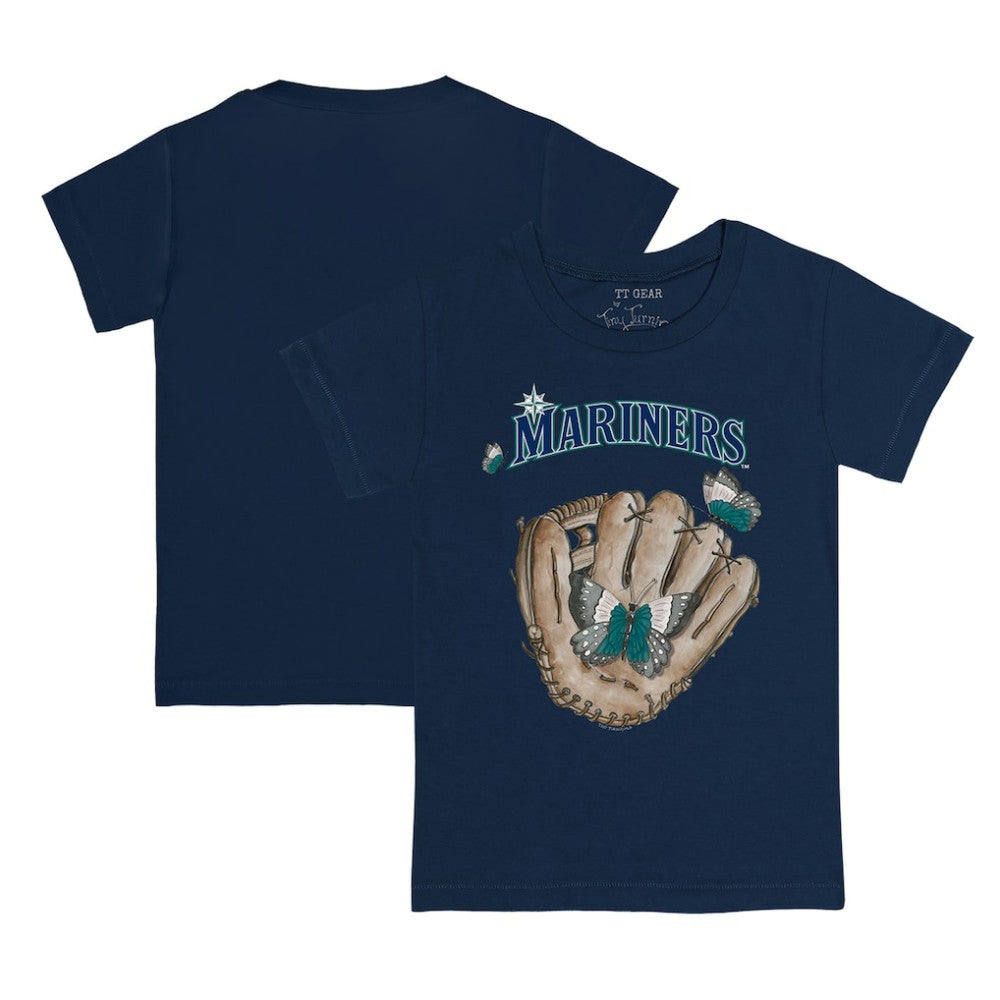 Seattle Mariners Tiny Turnip Youth Butterfly Glove T-Shirt | MLB New