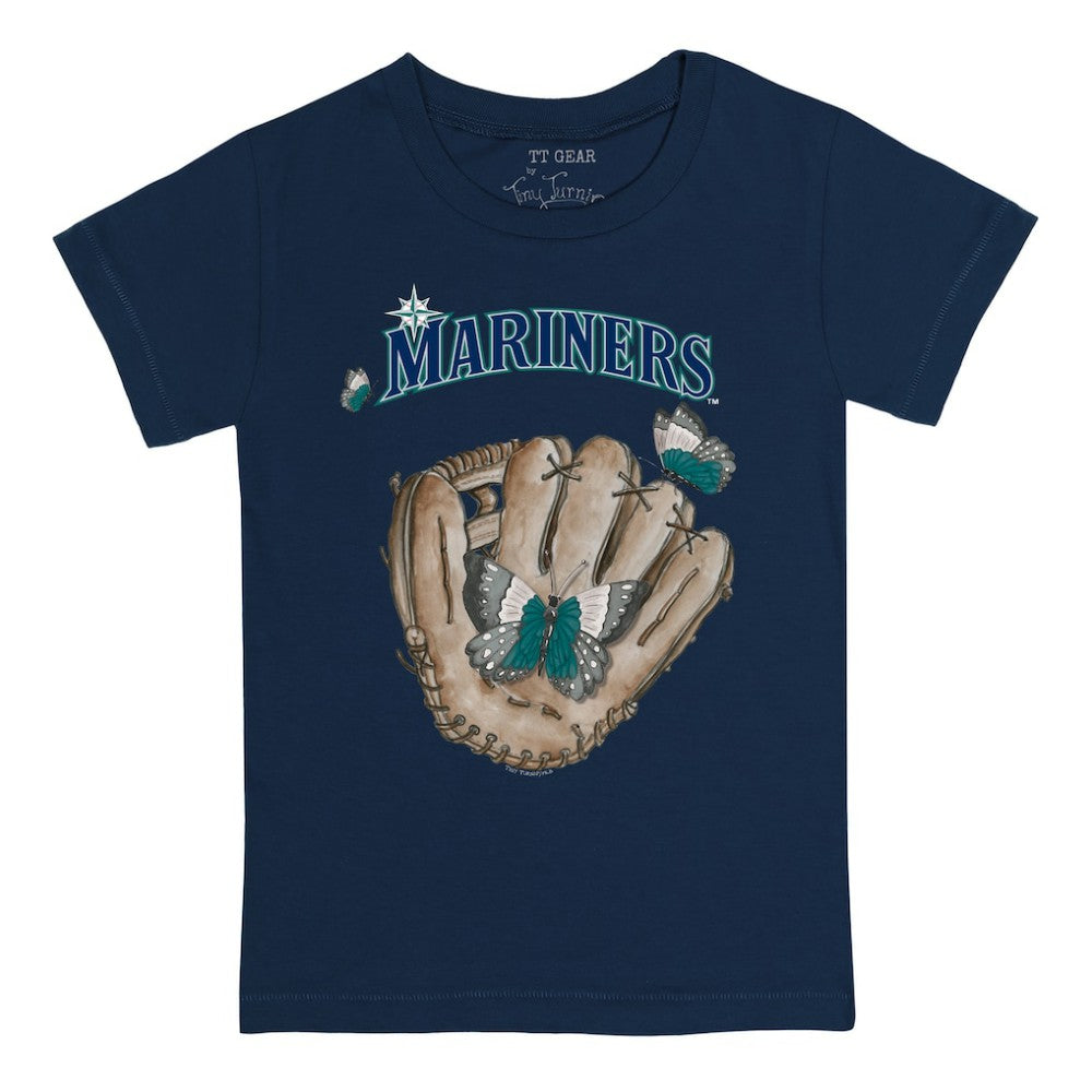 Seattle Mariners Tiny Turnip Youth Butterfly Glove T-Shirt | MLB New