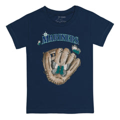 Seattle Mariners Tiny Turnip Youth Butterfly Glove T-Shirt | MLB New