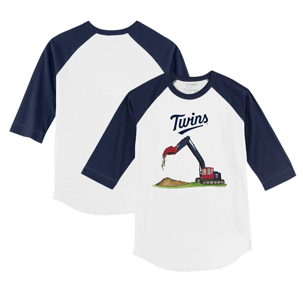 Minnesota Twins Tiny Turnip Youth Excavator 3/4-Sleeve Raglan T-Shirt | MLB For sale