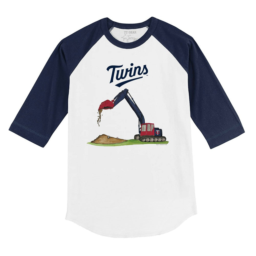 Minnesota Twins Tiny Turnip Youth Excavator 3/4-Sleeve Raglan T-Shirt | MLB For sale