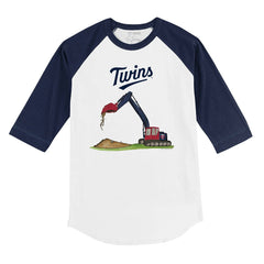 Minnesota Twins Tiny Turnip Youth Excavator 3/4-Sleeve Raglan T-Shirt | MLB For sale
