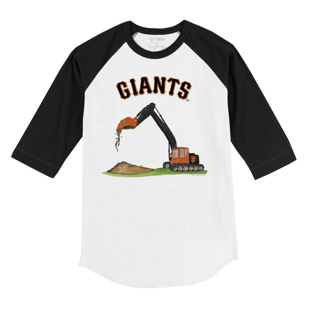 San Francisco Giants Tiny Turnip Youth Excavator 3/4-Sleeve Raglan T-Shirt | MLB On Sale