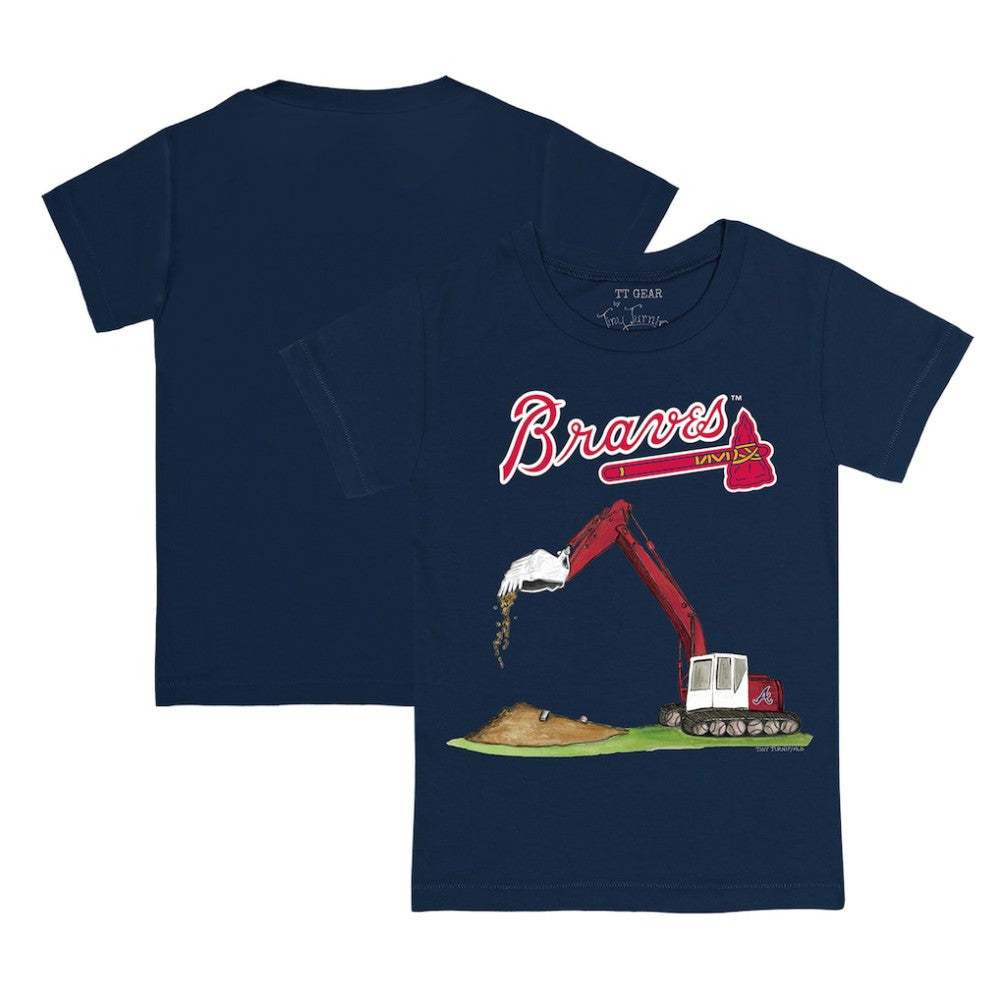 Atlanta Braves Tiny Turnip Youth Excavator T-Shirt | MLB For sale