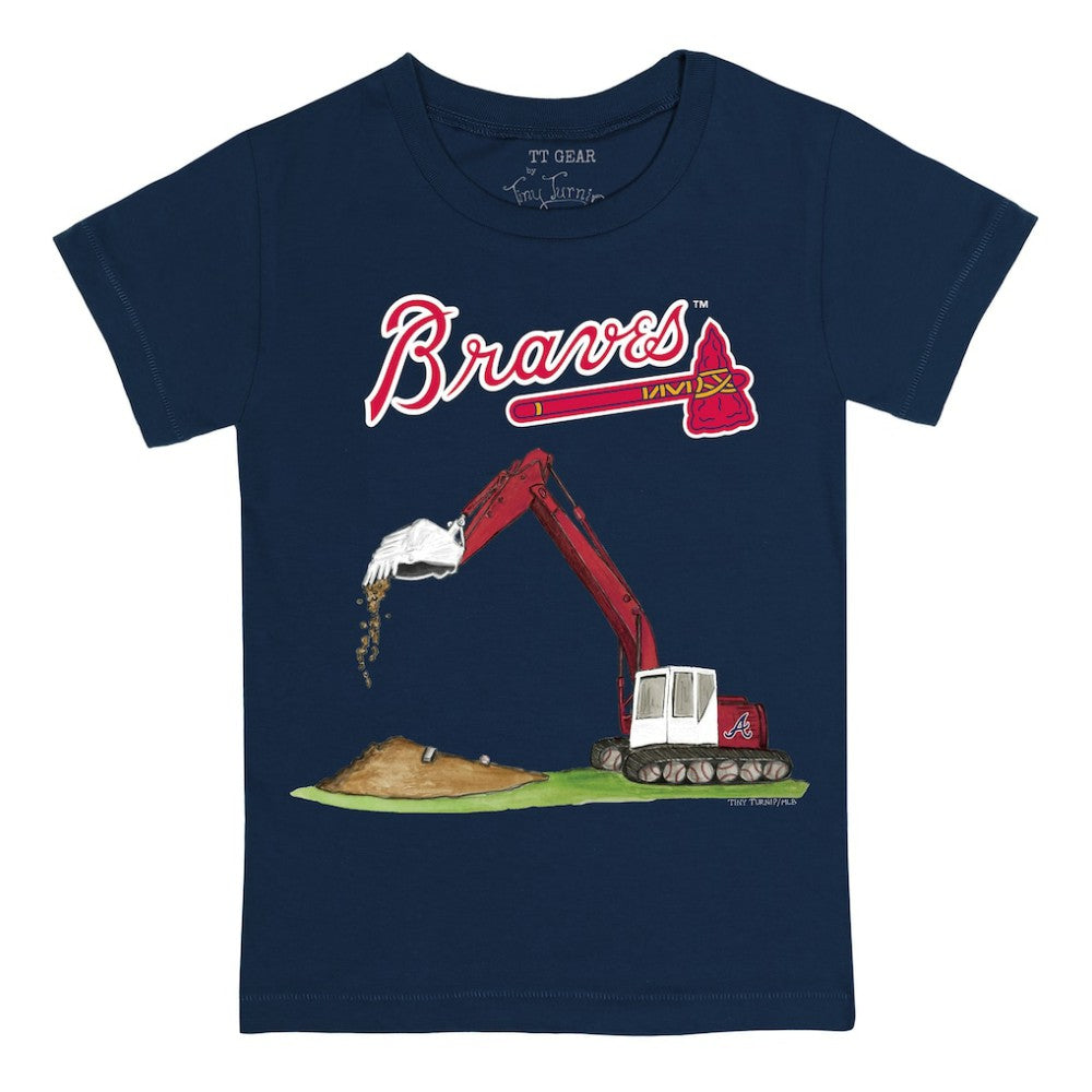 Atlanta Braves Tiny Turnip Youth Excavator T-Shirt | MLB For sale