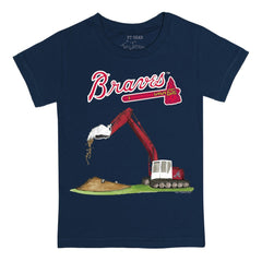 Atlanta Braves Tiny Turnip Youth Excavator T-Shirt | MLB For sale