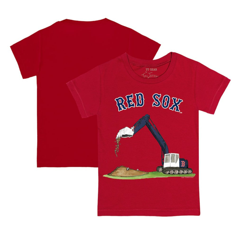 Boston Red Sox Tiny Turnip Youth Excavator T-Shirt | MLB On Sale