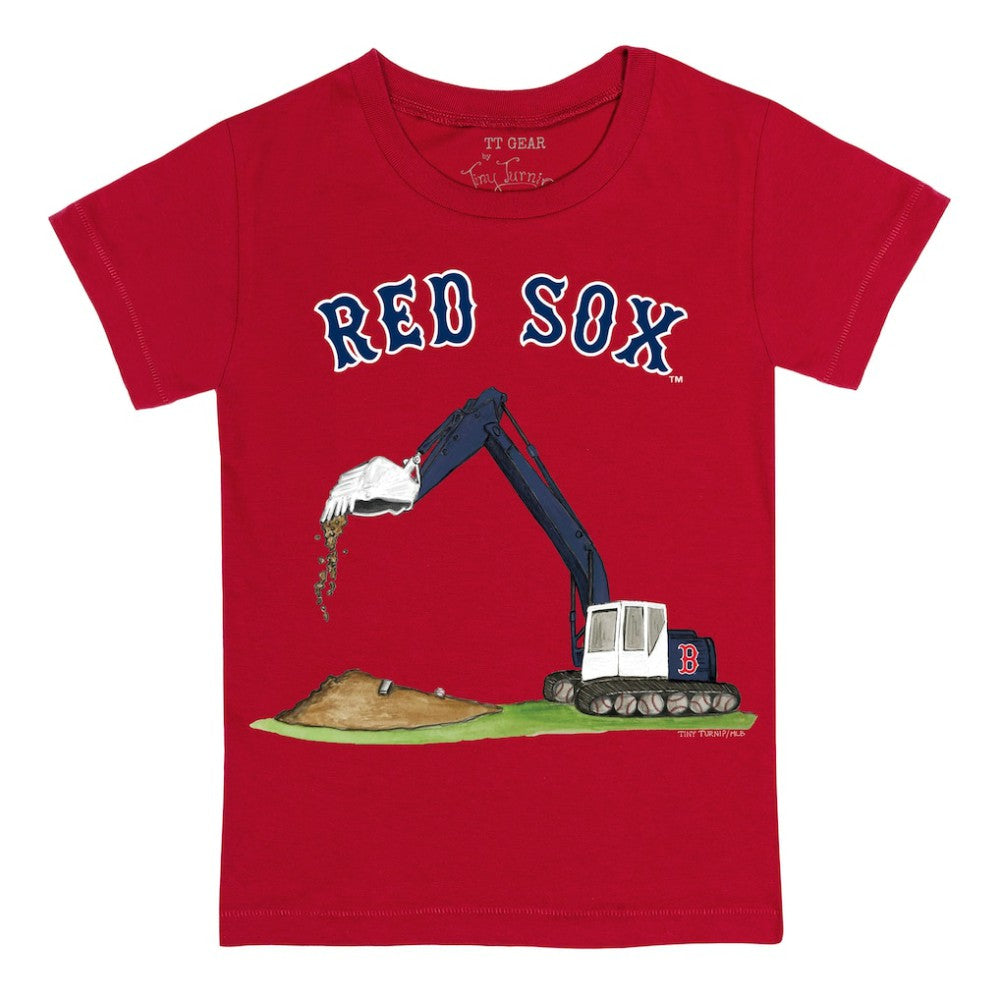 Boston Red Sox Tiny Turnip Youth Excavator T-Shirt | MLB On Sale