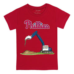 Philadelphia Phillies Tiny Turnip Youth Excavator T-Shirt | MLB On Sale