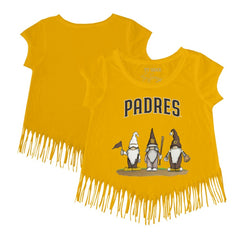 San Diego Padres Tiny Turnip Girls Youth Gnomes Fringe T-Shirt | MLB Discount