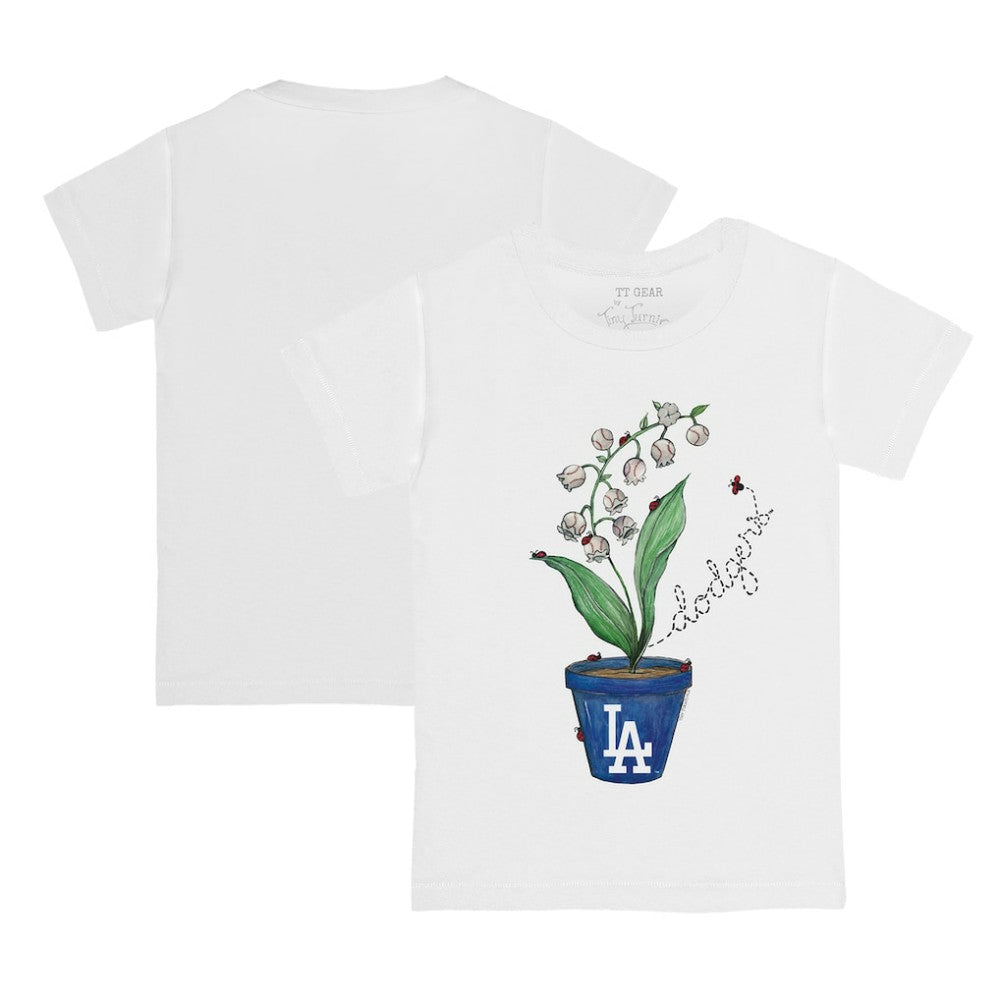 Los Angeles Dodgers Tiny Turnip Youth Lilies & Ladybugs T-Shirt | MLB For sale