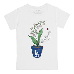 Los Angeles Dodgers Tiny Turnip Youth Lilies & Ladybugs T-Shirt | MLB For sale