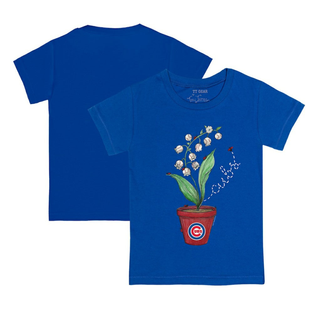 Chicago Cubs Tiny Turnip Youth Lilies & Ladybugs T-Shirt | MLB For sale